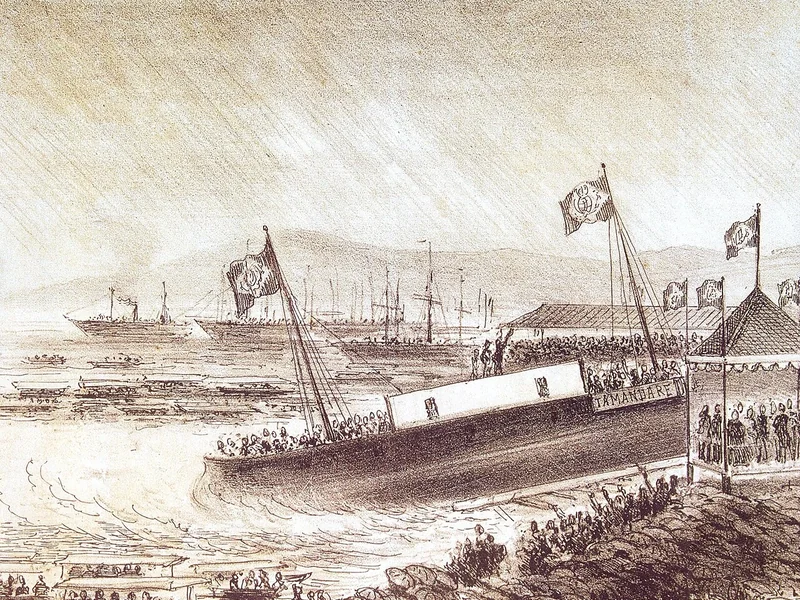 1824-Henrique Fleiuss - Tamandare brasiliana in acciaio